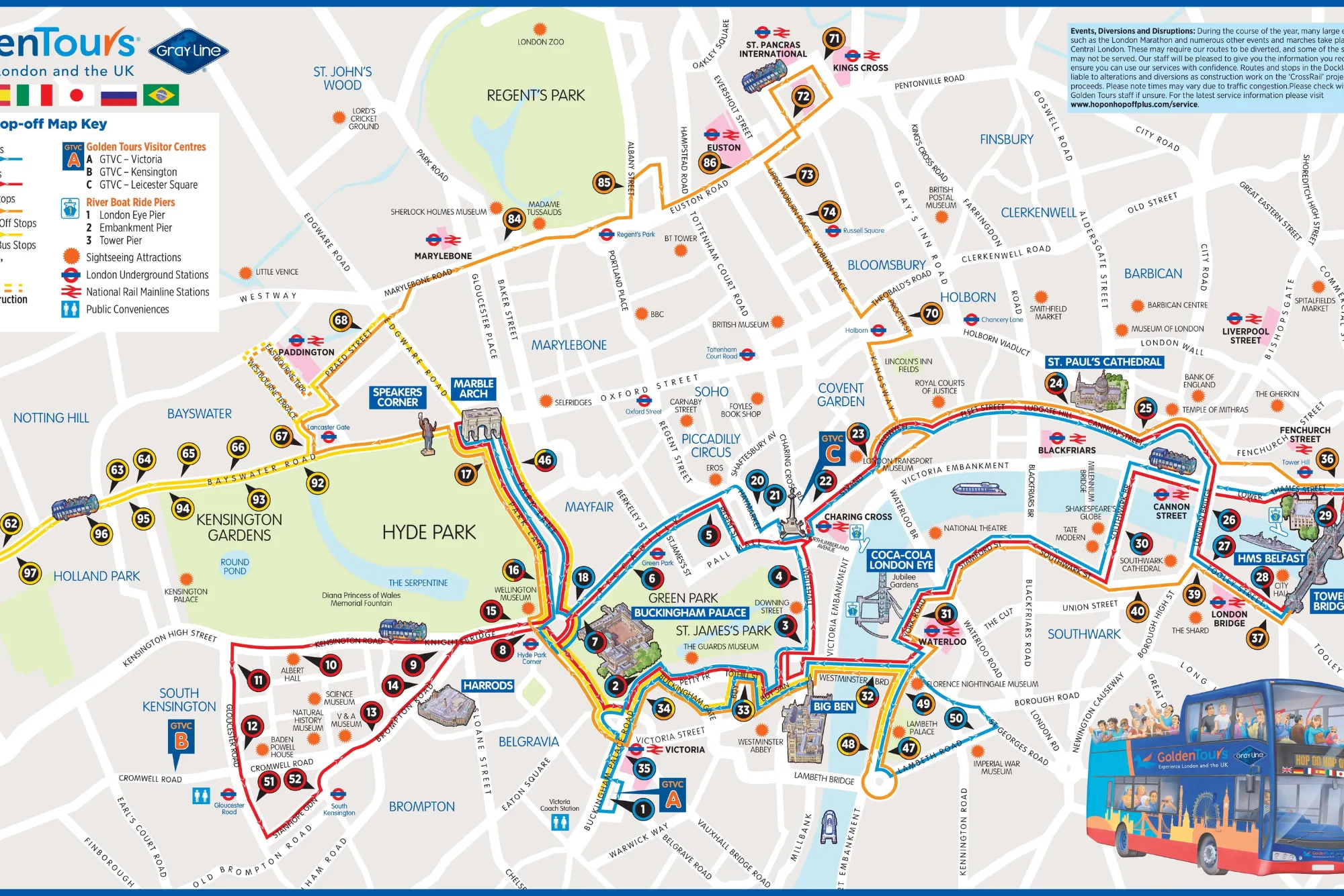 A Comprehensive Guide to Golden Tours Route Map - Cheif Town