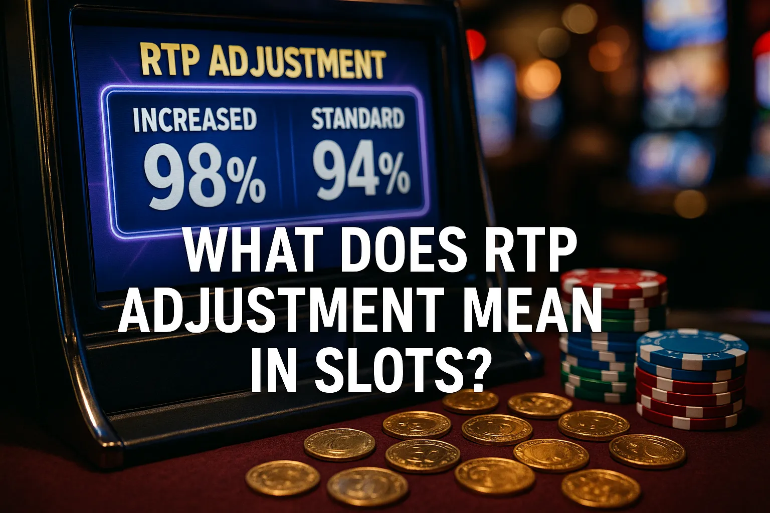 What does RTP adjustment mean in slots